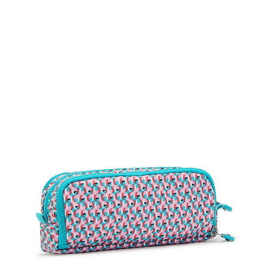 Sacs Kipling Gitroy Printed Pencil Case Turquoise | FR 1084YX